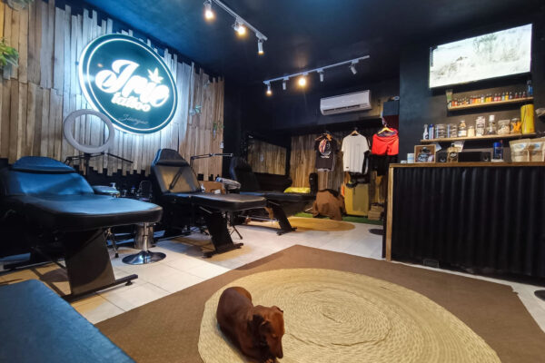 Interior view of Irie Tattoo Siargao Shop